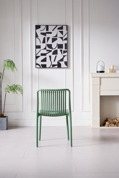 TuHome Terra Modern Dining Chair, Sophisticated High-Back Up - Olive