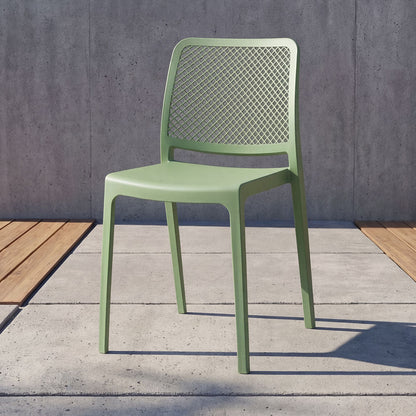 TuHome Manhattan Modern Dining Chair, Sophisticated High-Bac - Olive