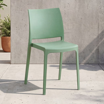 TuHome Soho Modern Dining Chair, Contemporary Compact Accent - Green
