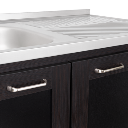 TUHOME Zurich Cabinet Set with Double Door Cabinet, Two Interior Shelves, Spacious Storage and Superior Top Surface for Organized Kitchen Spaces, Freestanding Solution for Home Efficiency and Daily Convenience