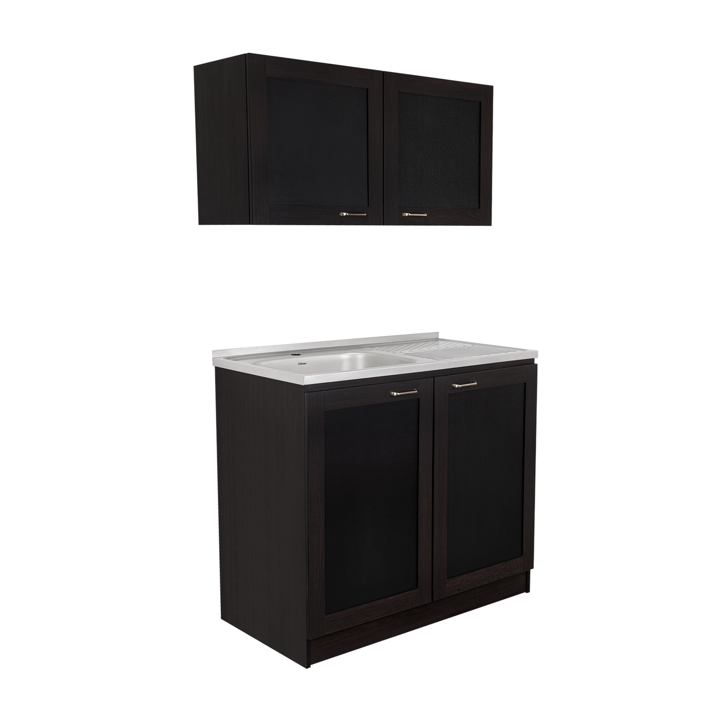 TUHOME Zurich Cabinet Set with Double Door Cabinet, Two Interior Shelves, Spacious Storage and Superior Top Surface for Organized Kitchen Spaces, Freestanding Solution for Home Efficiency and Daily Convenience