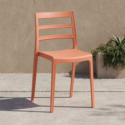 TuHome New York Modern Dining Chair, Contemporary Urban Acce - Terracotta