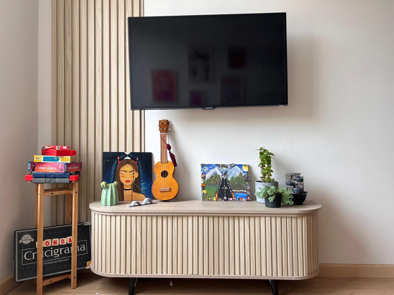 Flexible MDF Wall Panel - Textured Surface for Noise Reduction, Ready to Paint, White, 0.22" Depth, 7.79" Width, 108.27" Height, Easy Installation