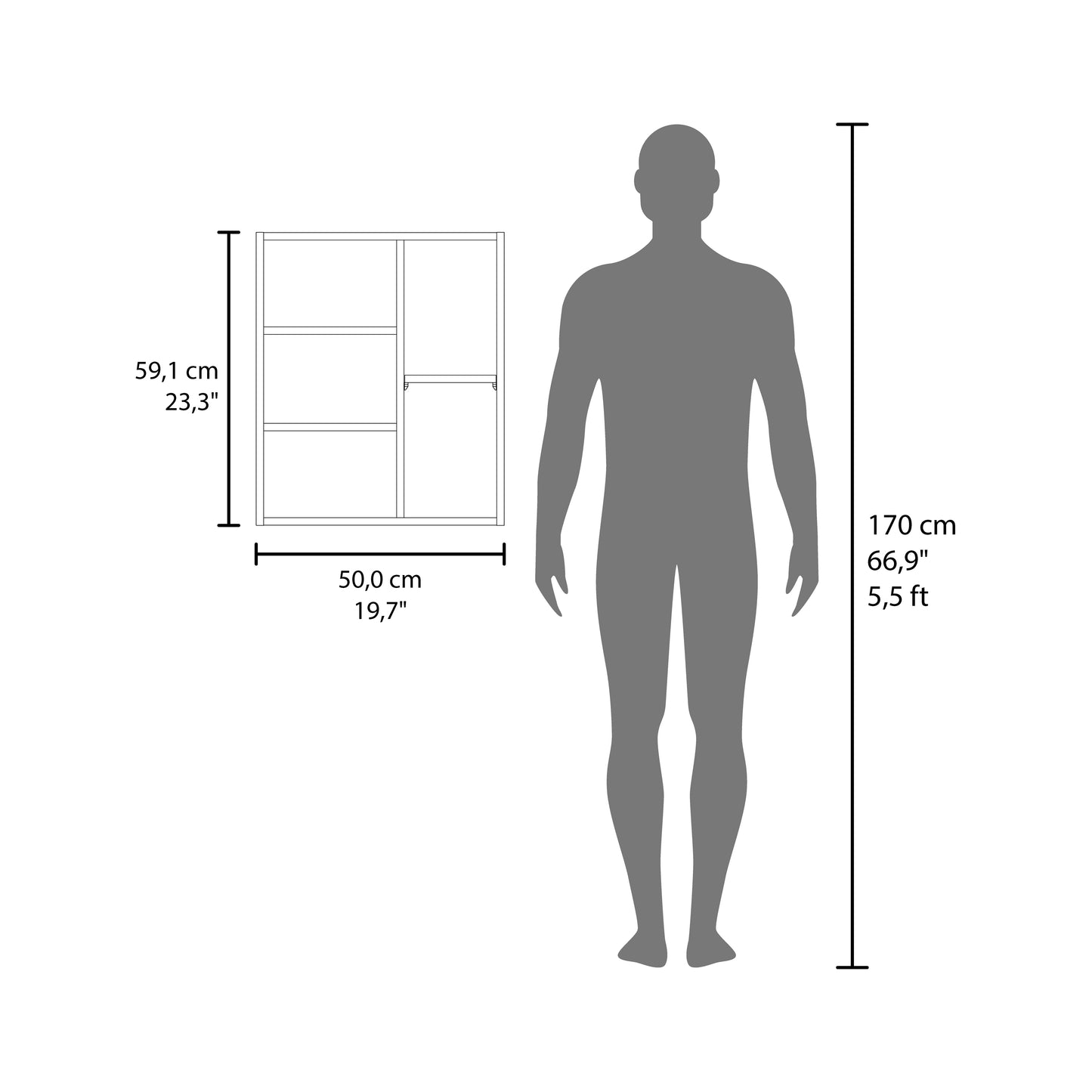 Tiuna Wall-Mounted Mirror Medicine Cabinet with 5 Interior Shelves, Double Doors, Built-In Organizer, Modern Space-Saving Design for Toiletries & Essentials