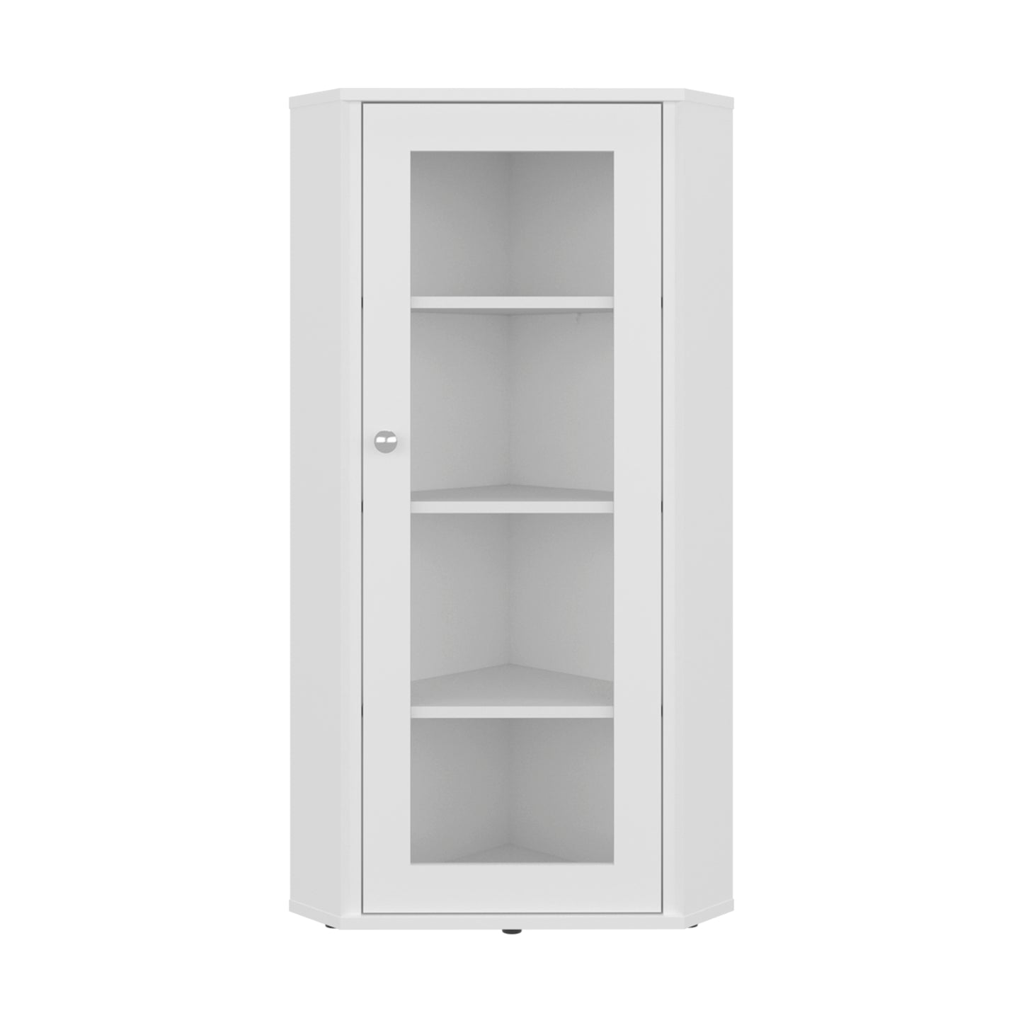 Genova Display Cabinet with Glass Door Storage, Modern Showcase, Multipurpose Storage Unit