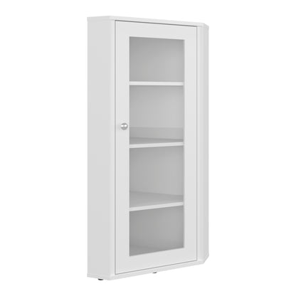 Genova Display Cabinet with Glass Door Storage, Modern Showcase, Multipurpose Storage Unit