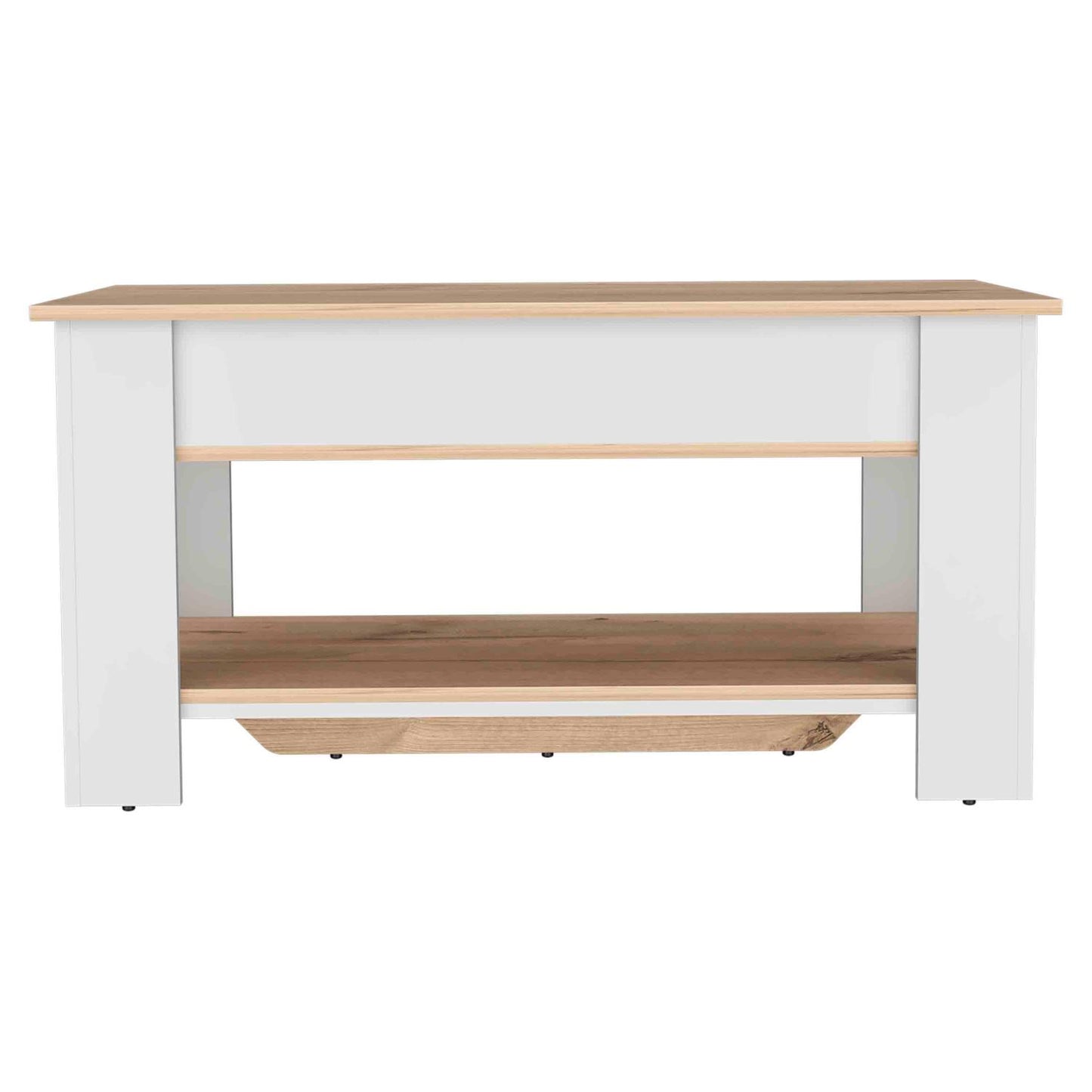 Austin Storage Table, One Extendable Table Shelf, Lower Shelf