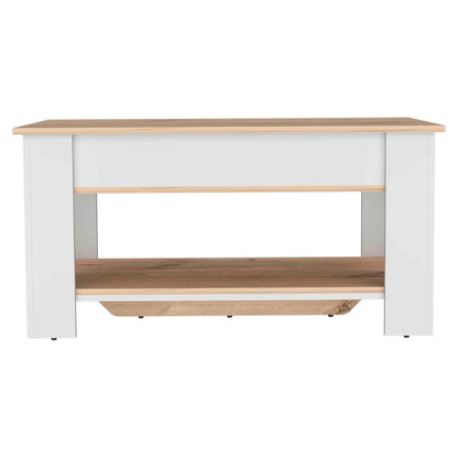 Austin Storage Table, One Extendable Table Shelf, Lower Shelf