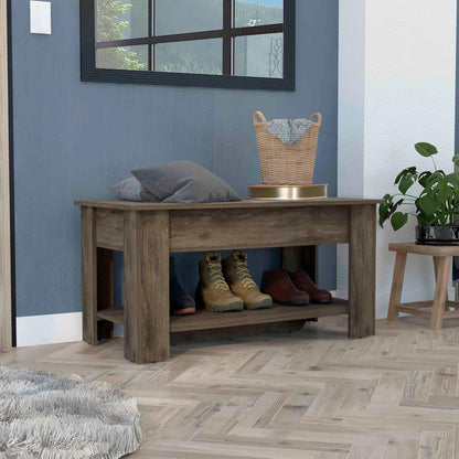 Austin Storage Table, One Extendable Table Shelf, Lower Shelf