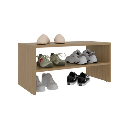Silpa Small Shoe Rack with Three Open Shelves, Compact Modern Shoe Organizer for Entryway or Closet, 23.6” Wide