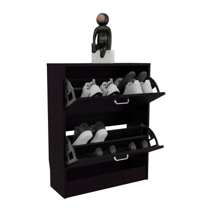 Inola 2-Door Shoe Rack Cabinet with Three Shelves, Modern Shoe Storage Organizer