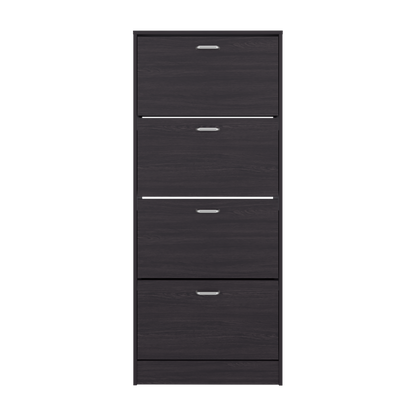 Inola 4 Door Shoe Rack Cabinet for Entryway and Home Storage, Space-Saving Shoe Organizer with Enclosed Design, Modern Style for Hallway or Bedroom Use