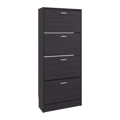 Inola 4 Door Shoe Rack Cabinet for Entryway and Home Storage, Space-Saving Shoe Organizer with Enclosed Design, Modern Style for Hallway or Bedroom Use