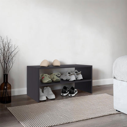 Silpa Small Shoe Rack with Three Open Shelves, Compact Modern Shoe Organizer for Entryway or Closet, 23.6” Wide