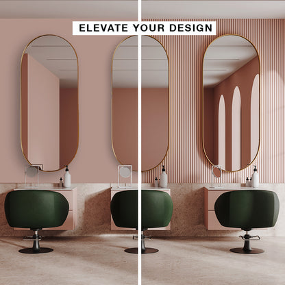 Flexible MDF Wall Panel - Textured Surface for Noise Reduction, Ready to Paint, White, 0.22" Depth, 7.79" Width, 108.27" Height, Easy Installation