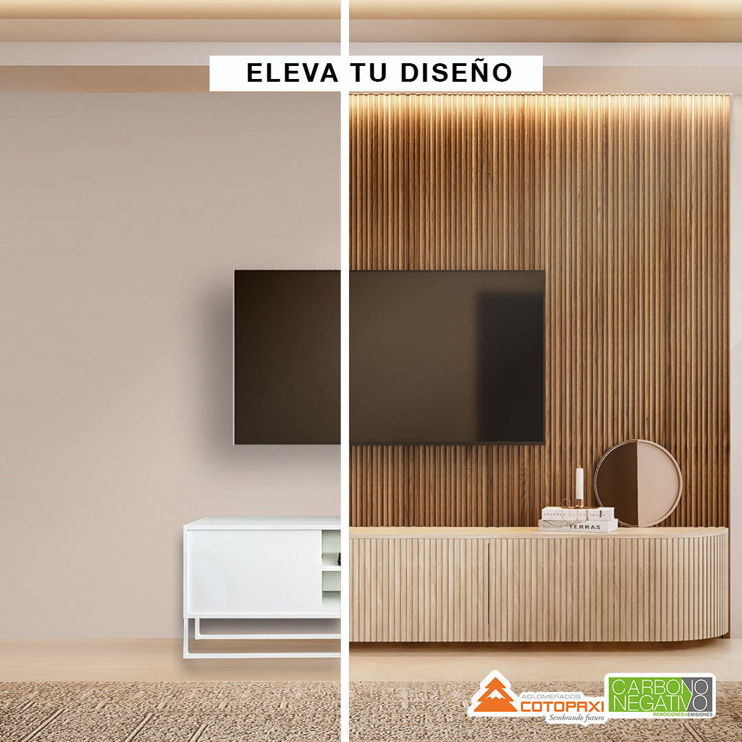 Flexible MDF Wall Panel - Textured Surface for Noise Reduction, Ready to Paint, White, 0.22" Depth, 7.79" Width, 108.27" Height, Easy Installation