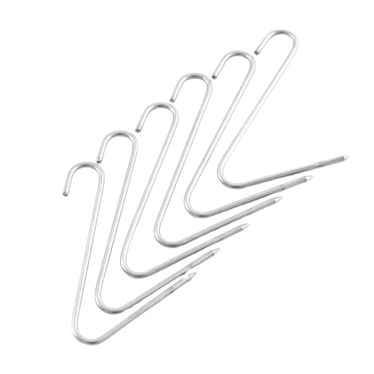 INGRILL Stainless Steel Meat Hooks – Set of 6, Heavy-Duty 304 Stainless Steel Hanging Hooks for Barrel & Drum Smokers