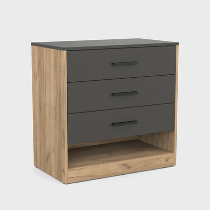 Alder 27" High Dresser with Three Drawers