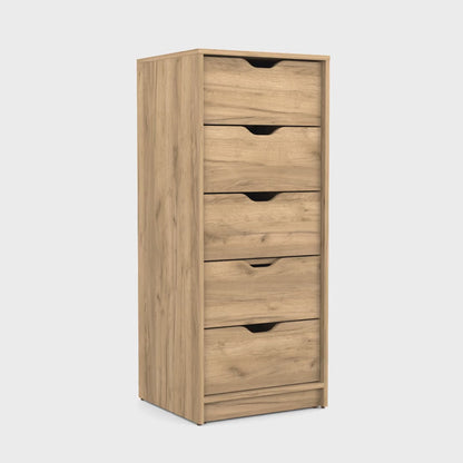 Basilea Tall Dresser with Five Row Drawers