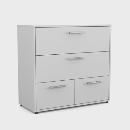 Alpine Four Drawer Dresser with Base Independent Drawers