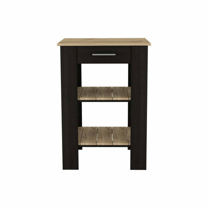 Cala Kitchen Island 23, Two Shelves, Two Drawers