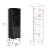 Manhattan L Bar Cabinet, Eight Wine Cubbies, Two Cabinets With Single ...