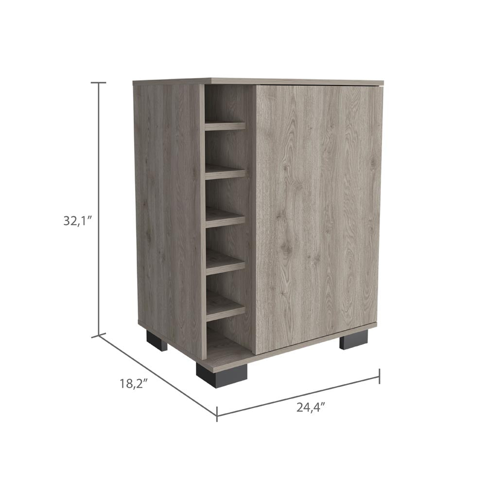 TuHome Light Oak Aurora Bar Cabinet 