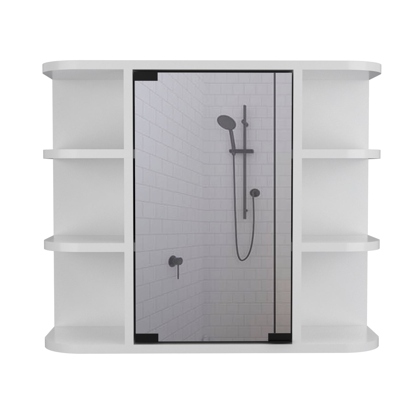 Detroit 2 Piece Bathroom Set, Medicine Cabinet + Vanity