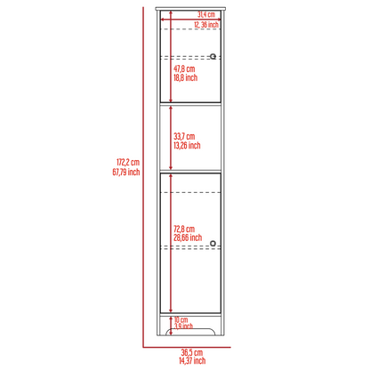 Oakland 2 Piece Bathroom Set, Linen Cabinet + Over The Toilet Cabinet