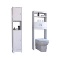 Oakland 2 Piece Bathroom Set, Linen Cabinet + Over The Toilet Cabinet