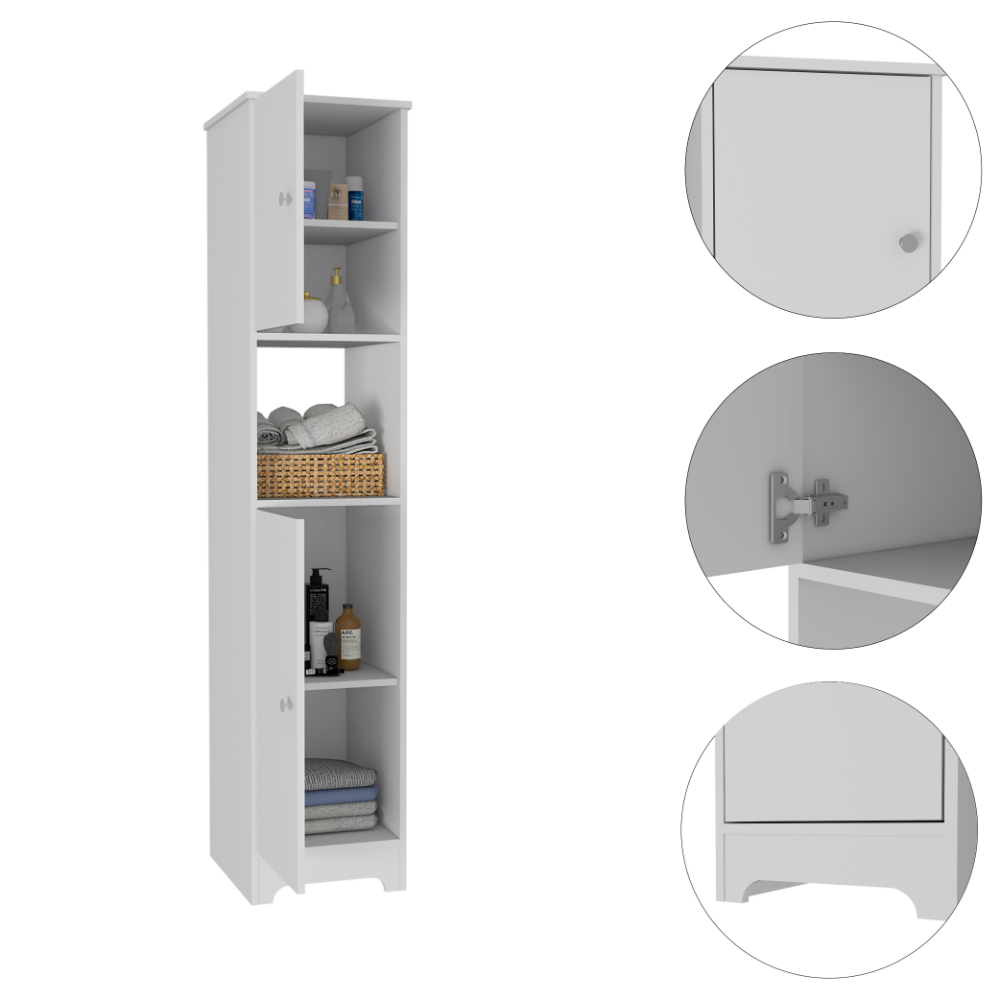 Oakland 2 Piece Bathroom Set, Linen Cabinet + Over The Toilet Cabinet