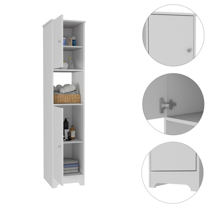 Oakland 2 Piece Bathroom Set, Linen Cabinet + Over The Toilet Cabinet