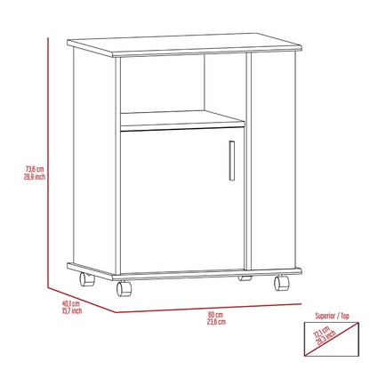 Oslo 2 Piece Kitchen Set, Kicthen Island + Kitchen Cart