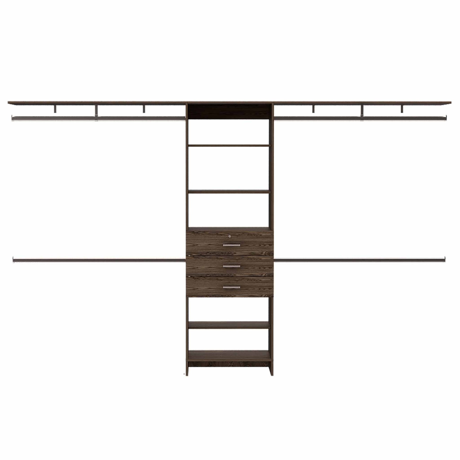 Closet System TuHome Dark Walnut 