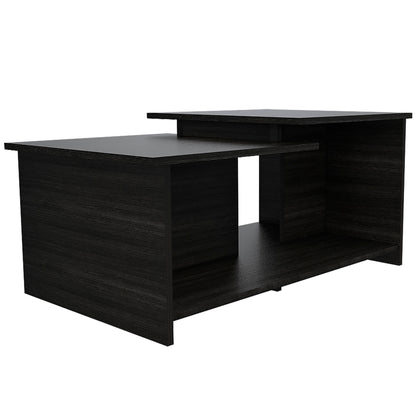 Montville 2 Piece Living Room Set, Bar Cabinet + Coffee Table, Carbon Espresso Finish