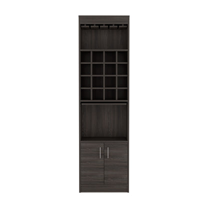 Montville 2 Piece Living Room Set, Bar Cabinet + Coffee Table, Carbon Espresso Finish