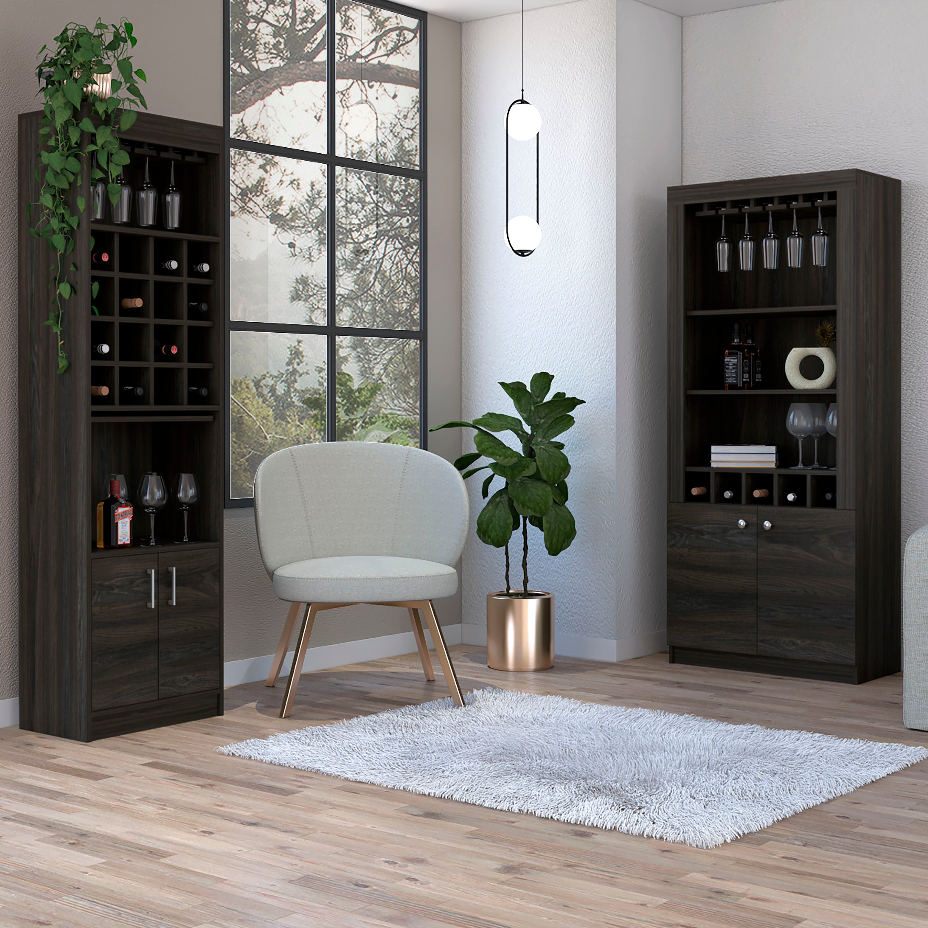 Floor discount bar cabinet