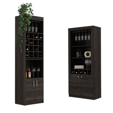 Twin Bar 2 Piece Living Room Set, Bar Cabinet + Bar Cabinet