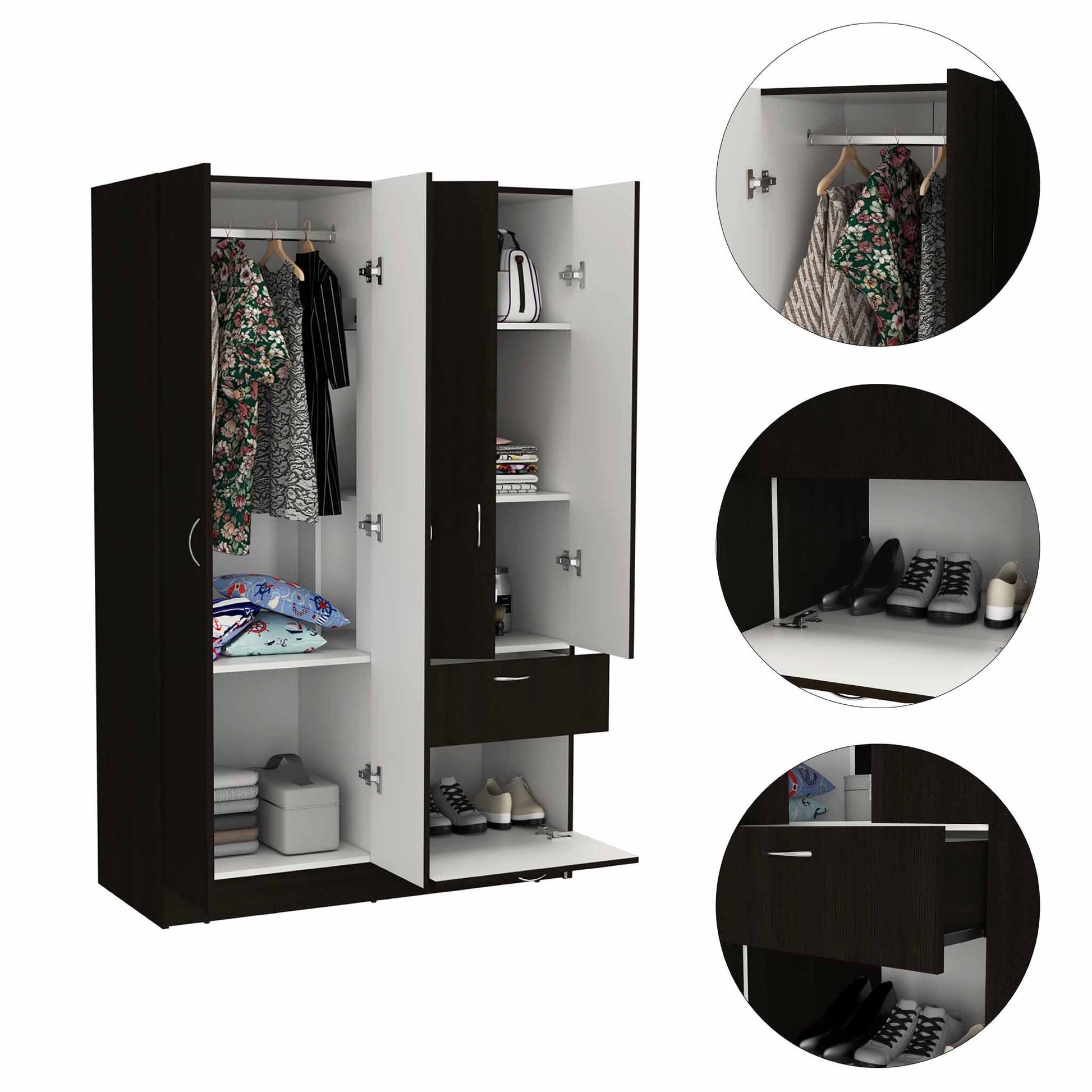 Vaupes Armoire TuHome Black 