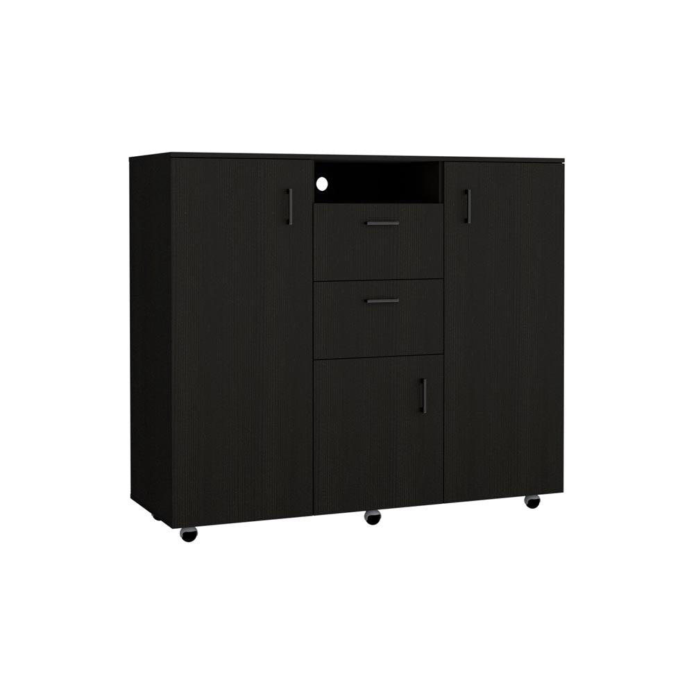 Black Wengue Letna Cabinet TuHome 