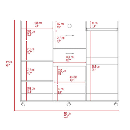 TuHome Measurements Letna Cabinet 