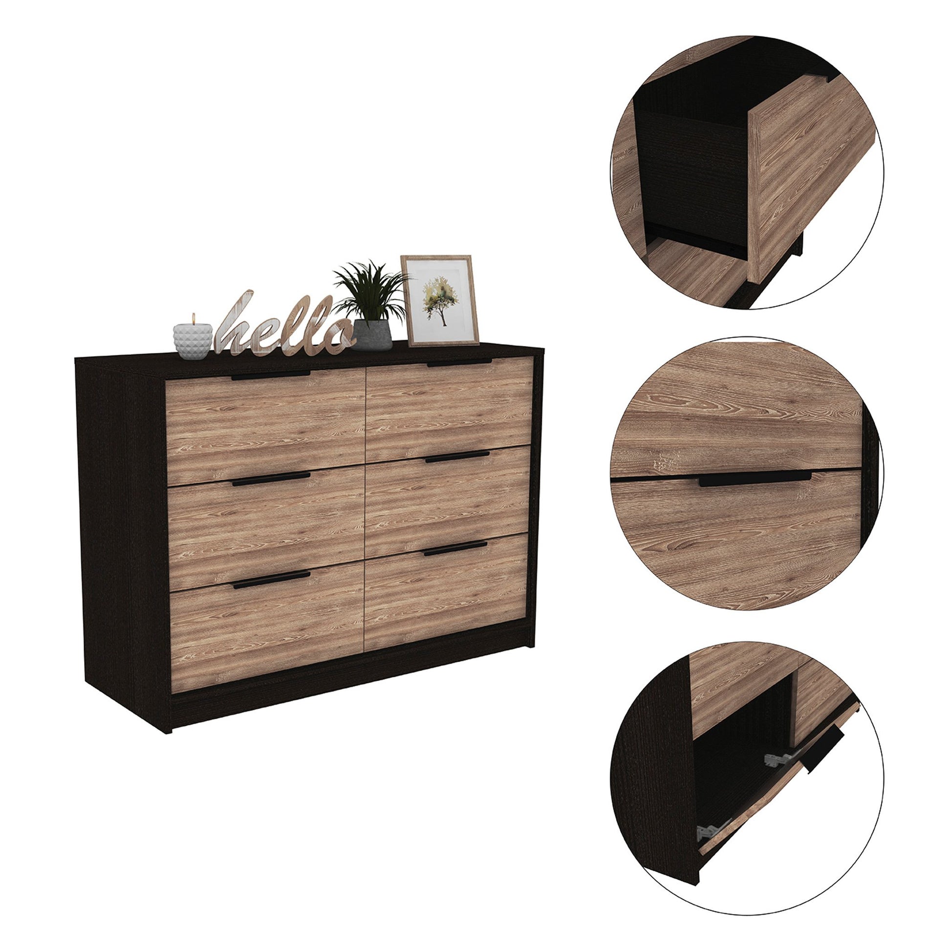 Dresser TuHome Black Wengue-Pine 