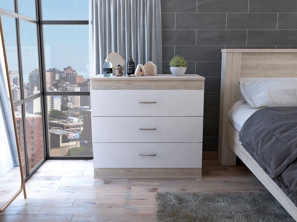 TuHome White Melia Dresser 