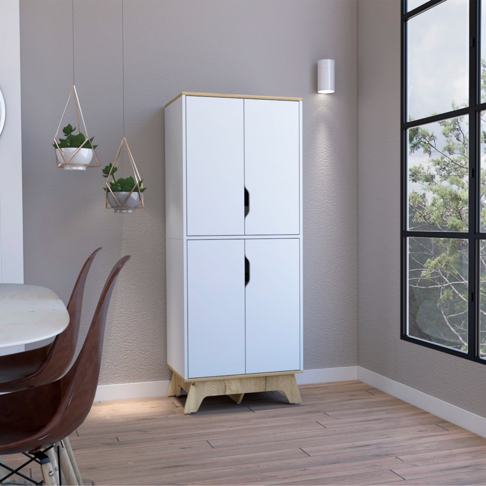 Pamplona Double Kitchen Pantry Double Door Four Legs Four