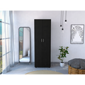 Aurora Armoire, Two Interior Shelves, Rod, Double Door