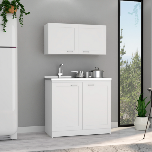 Zurich Cabinet Set, Two Shelves