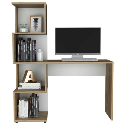 Vik Writing Desk, Four Shelves