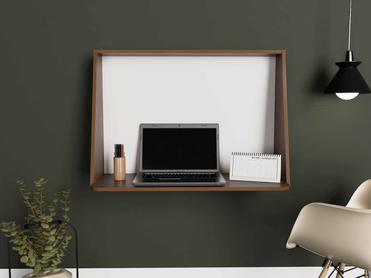 Zambia Wall Desk, Single Shelf