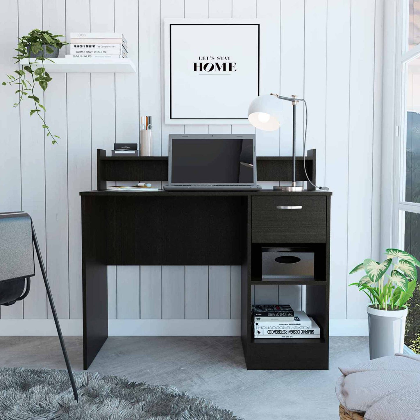 Black Wengue Manaos Desk TuHome 