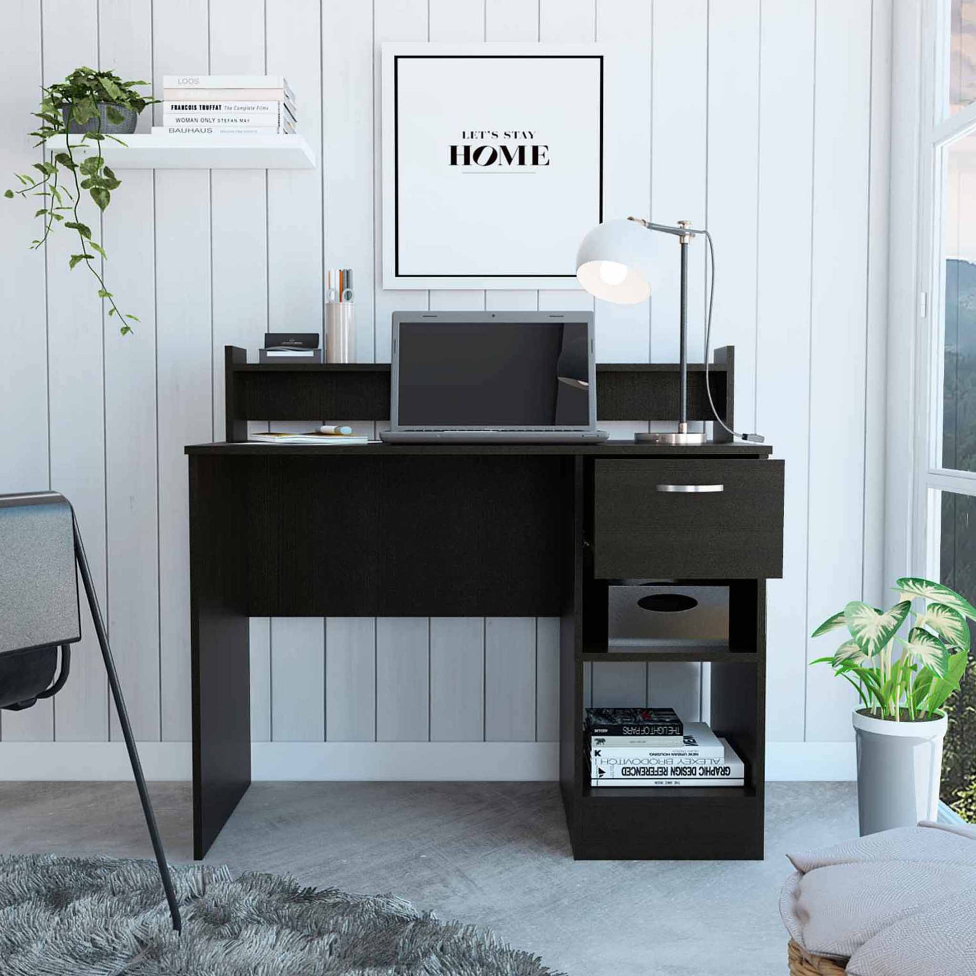 Black Wengue Manaos Desk TuHome 